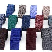 Mens Knit ties New Casual Skinny Knit Neckties For Wedding Evening Party Gravata Slim Tie for Man Solid Casual Knitted Neck Tie