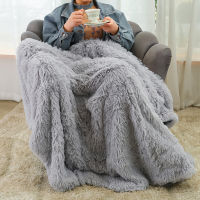 Shaggy Super Soft Coral Fleece Blanket Warm Cozy Bedding Blanket Fluffy Sofa Bedding Airplane Ho Throw Sofa Blanket