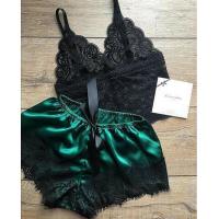 Blowing SEN 2PCS ผู้หญิง Lace ชุดนอนชุดชั้นในชุด Babydoll ชุดนอนชุดนอน