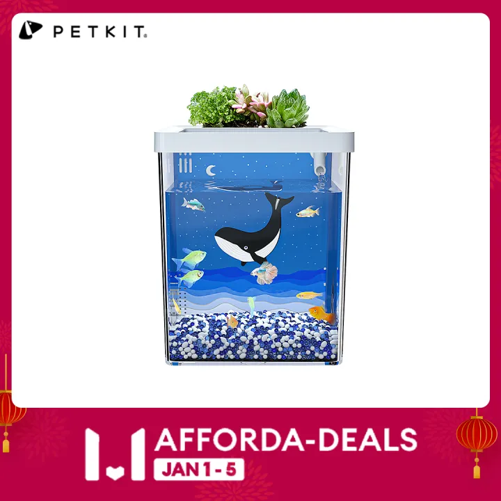 PETKIT Smart Aquarium kit 5L Betta Fish Tank self Cleaning , Supports