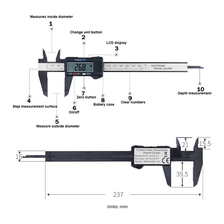 vernier-caliper-0-150mm-measuring-tool-6-inch-lcd-digital-electronic-carbon-fiber-vernier-caliper-gauge-micrometer