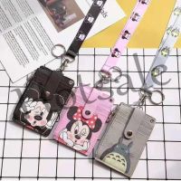 【hot sale】 ┅☃ B11 Disney Sanrio Mickey Mouse One Piece Doraemon Hello Kitty KAWS 5 Card Slots Zipper Creative Cartoon Student Card Holder With Cute Lanyard New 海贼王 三丽鸥 迪士尼 發箍