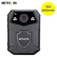 Retevis RT77ตัวกล้อง2นิ้ว,IP54กันน้ำและการมองเห็นได้ในเวลากลางคืน,กล้องติดร่างกายตำรวจตัวกล้องสำหรับฝ่ายบังคับใช้กฎหมายWearable (สีดำ,1แพ็ค)