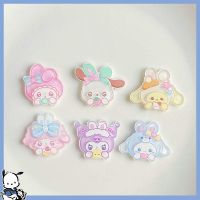 10Pcs Sanrios Melody Acrylic Patch Kuromi Cinnamoroll Cute Cartoon Creative DIY Materials Homemade Hairpins Jewelry Accessories