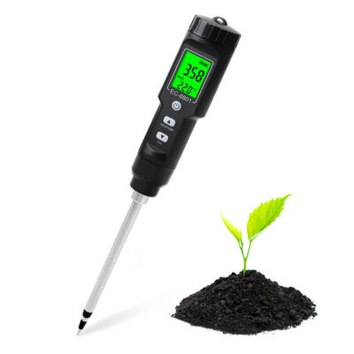 Ectemp เครื่องทดสอบดิน0.00-10.00 MScm Hand Digital Garden Meter Soil Tester เครื่องมือกระถางต้นไม้สวนการเกษตร