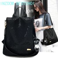 Sequined Female 2021 New Anti-theft School Bag Korean Version of Oxford Multi-function Backpack Large Capacity Outdoor Travel