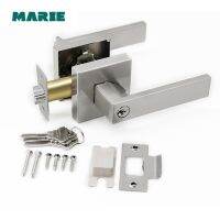 LH3008ประตูโลหะผสมสังกะสีจับล็อคด้านหน้ากลับ Lever Latch ขัด Home Security อุปกรณ์ตกแต่งภายใน