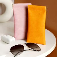 Zipper Sunglasses Case Fashionable Pu Leather Glass Case Pouch Mobile Phone Wallet Protective Glasses Box Wholesale 9X18cm