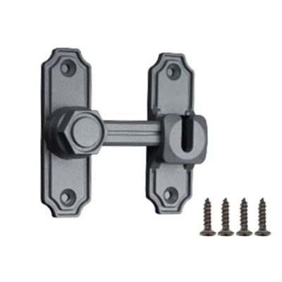 【LZ】๑  Barn Door Lock 90/180 Degree Gate Latches Zinc-Alloy Right Angle Door Lock Latch-Barn Door Hasp-Latch for Push-Sliding