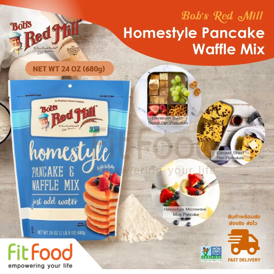 Bobs Red Mill Pancake & Waffle Mix, Homestyle - 24 oz