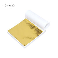 BEAUTYBIGBANG Gold/Silver Leaf Sheets Foil Art Crafts Design Gilding Paper Decor
