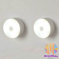 MegaMate โคมไฟหัวเตียง 0.6w LED โคมไฟ ยึดผนังด้วยแม่เหล็ก ชาร์จ LED Button night light สปอตสินค้า Maygo