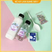Bộ kit làm silme mây có hướng dẫn FREESHIP Cloud slime kit đầy đủ Gudetama