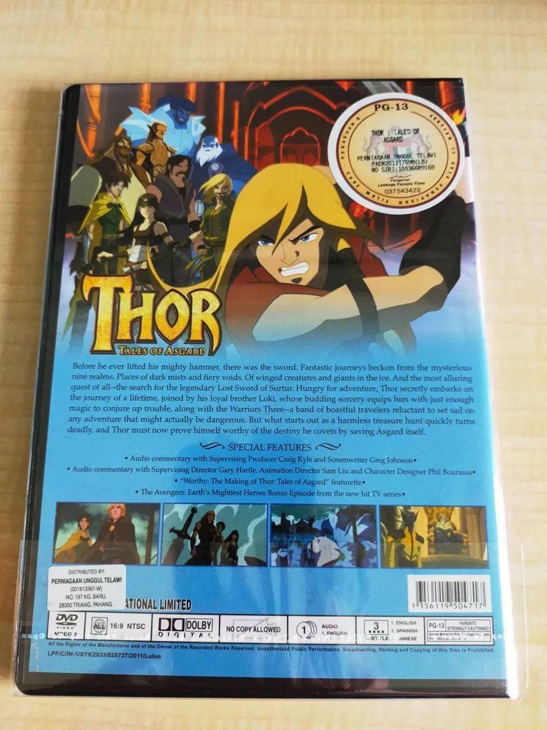 English Animated Movie Thor Tales of Asgard DVD | Lazada