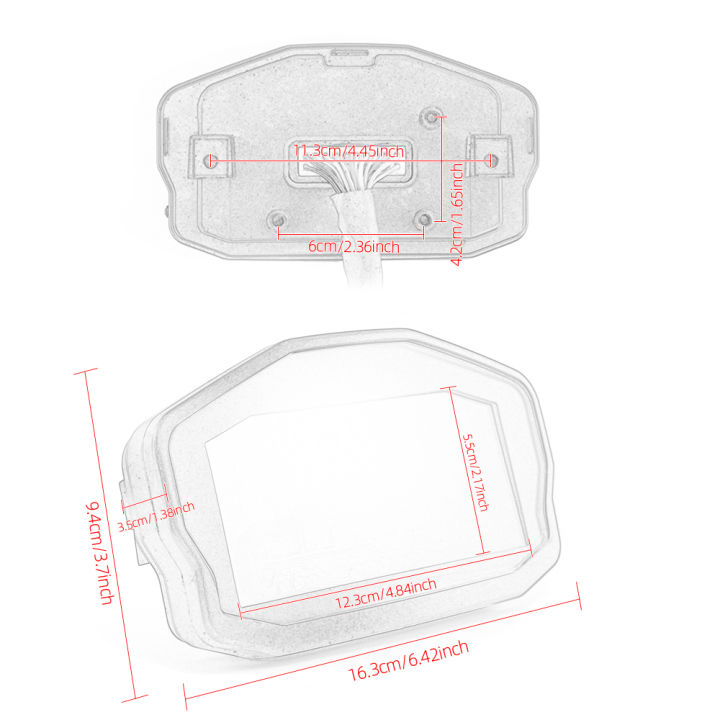ไฟ-led-อเนกประสงค์สำหรับรถจักรยานยนต์เครื่องวัดความเร็ว-lcd-เครื่องวัดระยะทางดิจิทัลแบล็คไลท์สำหรับ1-2-4สูบสำหรับ-bmw-สำหรับ-honda-ดูคาติคาวาซากิ-yamaha