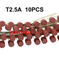 10Pcs 382 Slow Blowฟิวส์250V T0.5 T1A T1.6A T2A T2.5A T3.15A T4A T5A T6.3A 250Vวงกลมฟิวส์หลอด250V T3.15 250V T3.15A