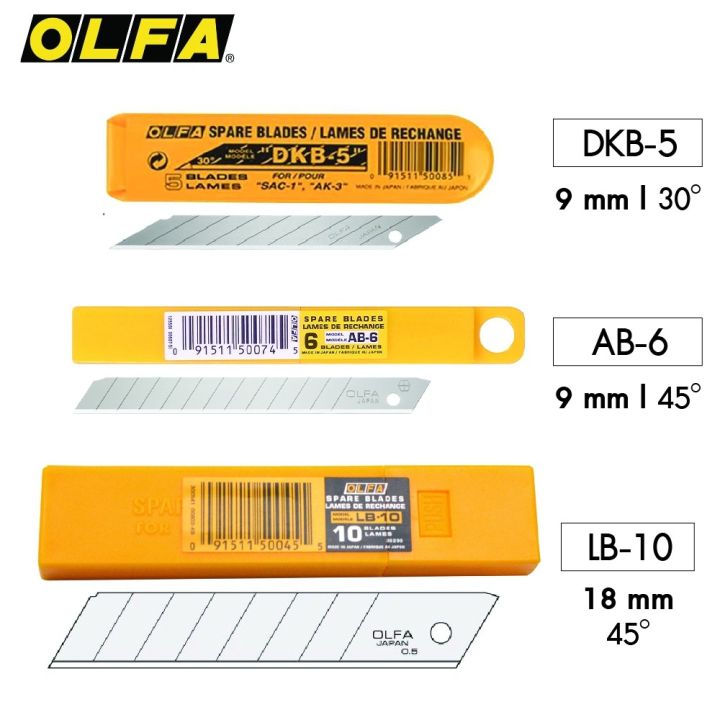 OLFA Made In Japan 30 Degrees Art Knife 9mm Film Cut And Sculpture  Wallpaper Blade -50 PCs DKB-5 Sharp Metal Blade angle blade - AliExpress