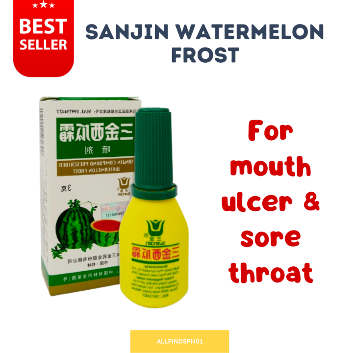 SANJIN Watermelon Frost for Mouth Ulcer and Sore Throat Lazada PH