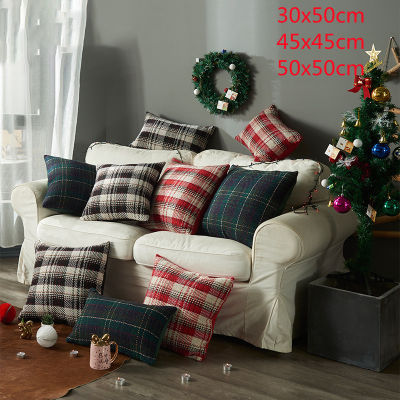 30x50/45x45/50x50cm NEW Luxury knitted Plaids Decorative Pillows Cover Hand Knitting Yarn Plush Throw Pillows for Couch Chairs Bedroom Pillow Cushion Cover