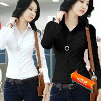 COD DSFERTRETRE New White Shirt Womens Long Sleeve Slim Bottoming Professional Suit