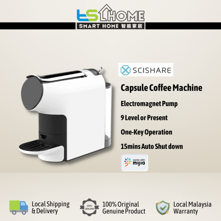 Scishare Smart Capsule Espresso Coffee Machine Lazada