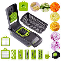 2021Vegetable Fruit Slicer Grater Cutter Peeler Multifunctional Grater Drain Basket Kitchen Chopper Slicer With Large Container