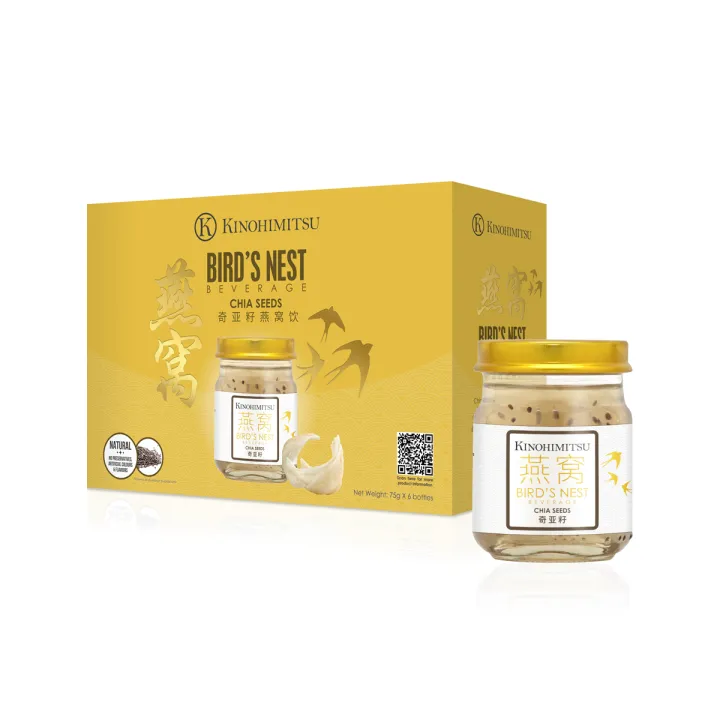 Bird’s Nest KINOHIMITSU Bird’s Nest With Chia Seeds 75g / 6 Bottles