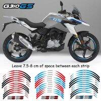 Free Shipping 12 Pcs Motorcycle Wheel Sticker stripe Reflective moto Rim decals For BMW G310GS g310 gs g310