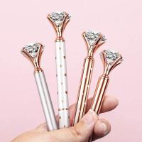 Large Diamond Crystal Pen Ballpoint Pen Student Stationery Office Business Gifts 1.0mm Metal Nib Rhinestone Pen Ball Point Pen Pens