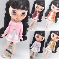 G 1Pcs Blyth Doll Clothes Fashion Sweater Cardigan, Skirt, Tube Top For 28-30Cm Blyth Azone OB22 OB24 Doll Essories