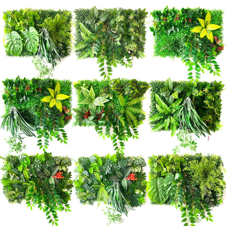 Green Artificial Plants Wall Panel Outdoor Lawns Grass Garden Car