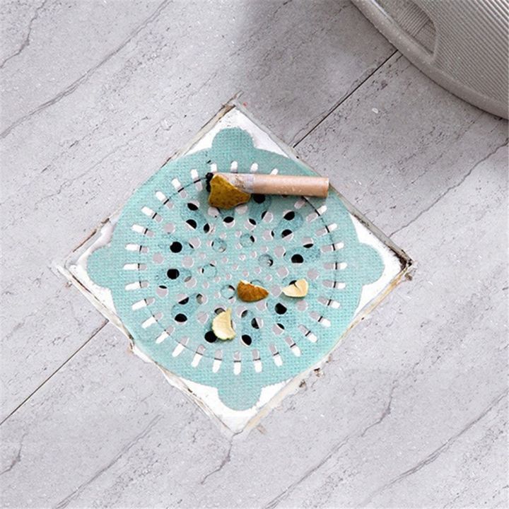 disposable-bathroom-drain-hair-catcher-stopper-filter-sticker-wash-basin-sewer-outfall-sink-anti-clog-strainer-kitchen-sink-plug