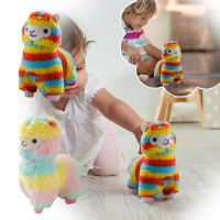 ตุ๊กตา Alpacas สีรุ้งน่ารักม้าโคลนหญ้า Alpacas ของเล่นตุ๊กตา Twig Urchin Plush จุลินทรีย์หรูหรา