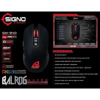 SIGNO E-Sport GM-940 BALROG Macro Gaming Mouse (เมาส์มาโคร)