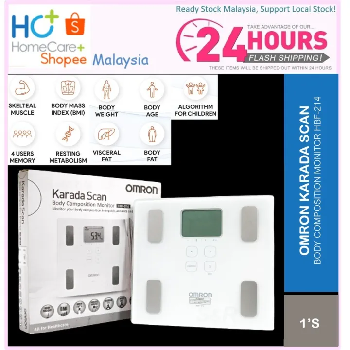 Omron Karada Scan Body Composition Monitor Weighing Scale HBF214