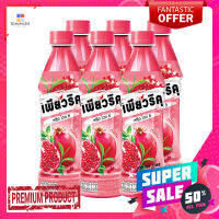 เพียวริคุฟรุ้ตไวท์ทีรสทับทิม350มล.  แพ็ค 6PURIKU FRUIT WHITE TEA POMEGRANATE 350ML PACK 6