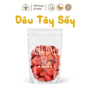 Dâu tây sấy dẻo Đà Lạt, ăn vặt bà bầu túi 250g Nhà Đậu 202