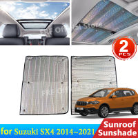 2x สำหรับซูซูกิครอสโอเวอร์ SX4 S ข้าม2014 ~ 2021 2019 2017 Hatchback รถซันรูฟม่านบังแดดหลังคาครีมกันแดดฉนวนกันความร้อนกระจก