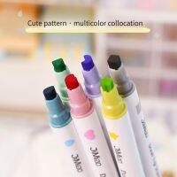 hot！【DT】 6 Color Ended Markers Scrapbooking Diary Doodling Highlighter Stationery