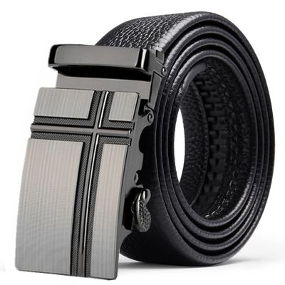 New classic high-end mens fashion leather belt head layer automatic buckle really hot style ✖✱♤