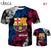 HX FCB Football Club Barcelona JERSEY COOL 3D Print unisex T shirt Tees Tops