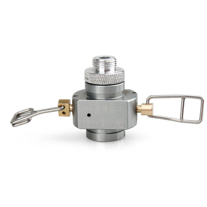 TOMSHOO Gas Refill Adapter with Refilling Valve Exhaust Valve Canister