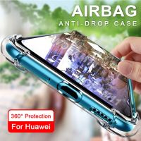 เคสโทรศัพท์กันกระแทกแบบใสสำหรับ Huawei P20 P30 P40 Lite Y7 Y9 Prime Y7A Y6s Y9s Pro Nova 3i 5T 7i 7 7Se 8 8i Honor 8X เคสซิลิโคนแบบนิ่มฝาครอบป้องกัน TPU