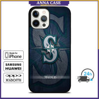 Seattle Mariners 1 Phone Case for iPhone 14 Pro Max / iPhone 13 Pro Max / iPhone 12 Pro Max / XS Max / Samsung Galaxy Note 10 Plus / S22 Ultra / S21 Plus Anti-fall Protective Case Cover