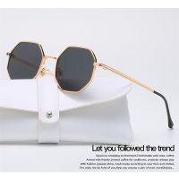 Fashion Small Frame Polygon Sun Glasses Vintage Metal Frame Outdoor Driving Eyewear UV Protection Retro Square Round Sunglasses Rotary Tool Parts Acce