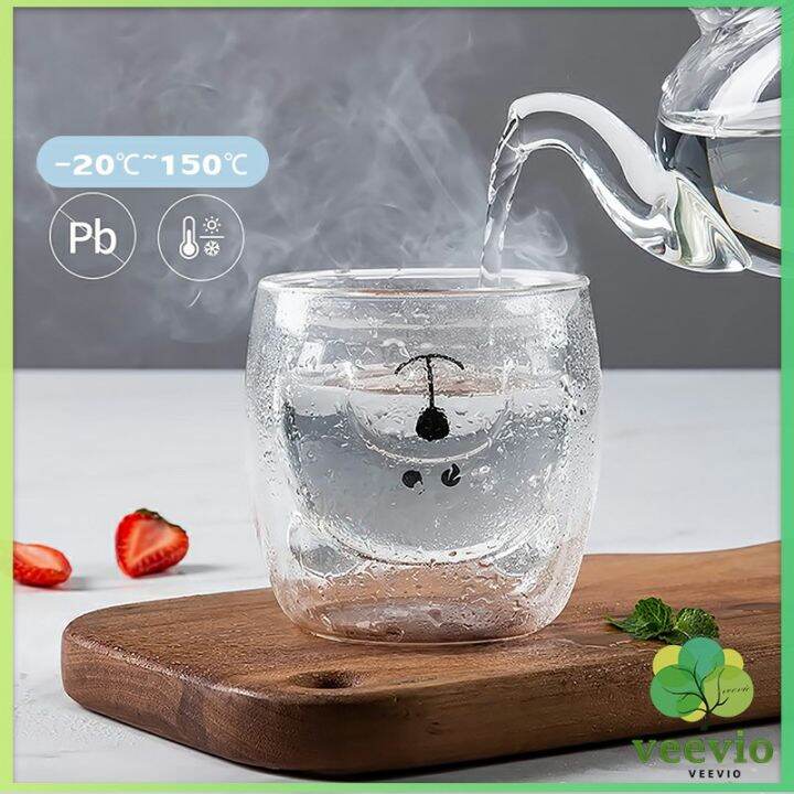 veevio-แก้วกาแฟ-2-ชั้น-ทรงหัวน้องหมี-250-ml-น่ารัก-glasses