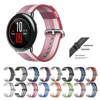 สายยืดกีฬาแถบผ้าไนลอนทอ22มม. สำหรับ Huami Amazfit Pace สำหรับ Huami Stratos 2 2S 3 /Gtr 47มม. GTR2 /Gtr 2e GTR 4 /Amazfit Bip 5