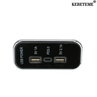 KEBETEME เรือ RV USB ที่ชาร์จแบตเตอรี่โทรศัพท์ที่ชาร์จแบตในรถ PD3.0ประเภท C 12 24V