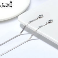 Effie Queen 2.5mm Flat Herringbone Chain Beach Anklet 925 Sterling Silver Ladies Foot Chain Women Fashion Anklets Jewelry SA12