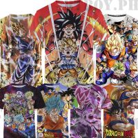 Dragon Ball Anime Printed Kids Boy Summer Student Round Neck T Shirts Everyday Casual Kids Birthday Gift Shirt Top